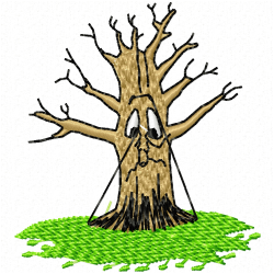 Trees Embroidery Design 2